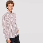 Shein Men Mixed Striped Print Shirt