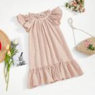 Shein Girls Frill Detail Flutter Sleeve Swing Dress