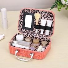 Shein Leopard Pattern Portable Cosmetic Storage Bag
