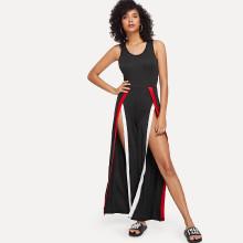 Shein Cut Out Back Split Jumpsuit