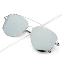 Shein Men Top Bar Mirror Lens Sunglasses