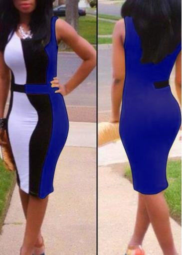 Rosewe Club Essential Round Neck Sleeveless Sheath Dress