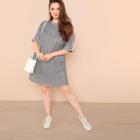 Shein Plus Plaid Print Dress