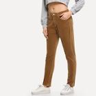 Shein Corduroy Pocket Detail Pants