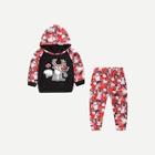 Shein Toddler Girl Cartoon Print Hoodie With Pants