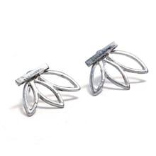 Shein Bar Detail Open Stud Earrings