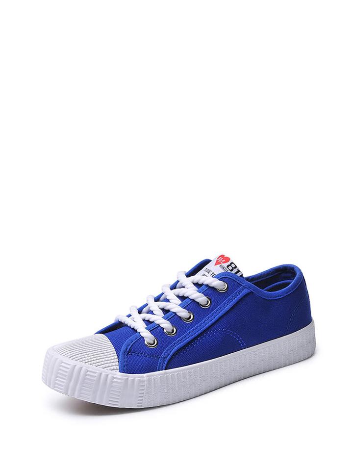 Shein Lace Up Low Top Plimsolls