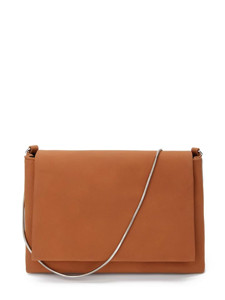 Shein Solid Flap Bag With Chain