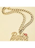 Rosewe Golden Chain Letter Shape Pendant Necklace