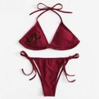 Shein Embroidered Scorpion Bikini Set