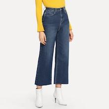 Shein Bleach Wash Wide Leg Jeans
