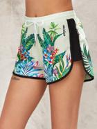Shein Tropical Print Dolphin Shorts