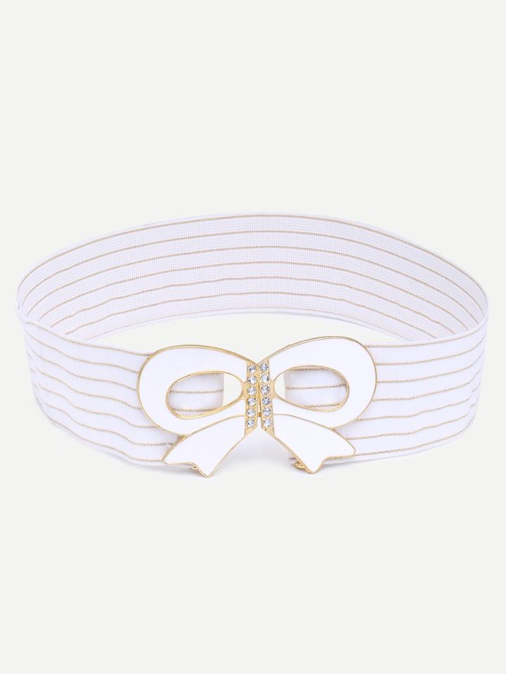 Shein White Bow Decorated Belt
