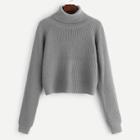 Shein Roll Neck Raglan Sleeve Jumper