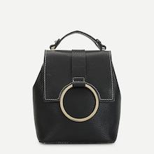Shein O-ring Detail Flap Backpack
