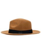 Shein Khaki Wool Boater Hat