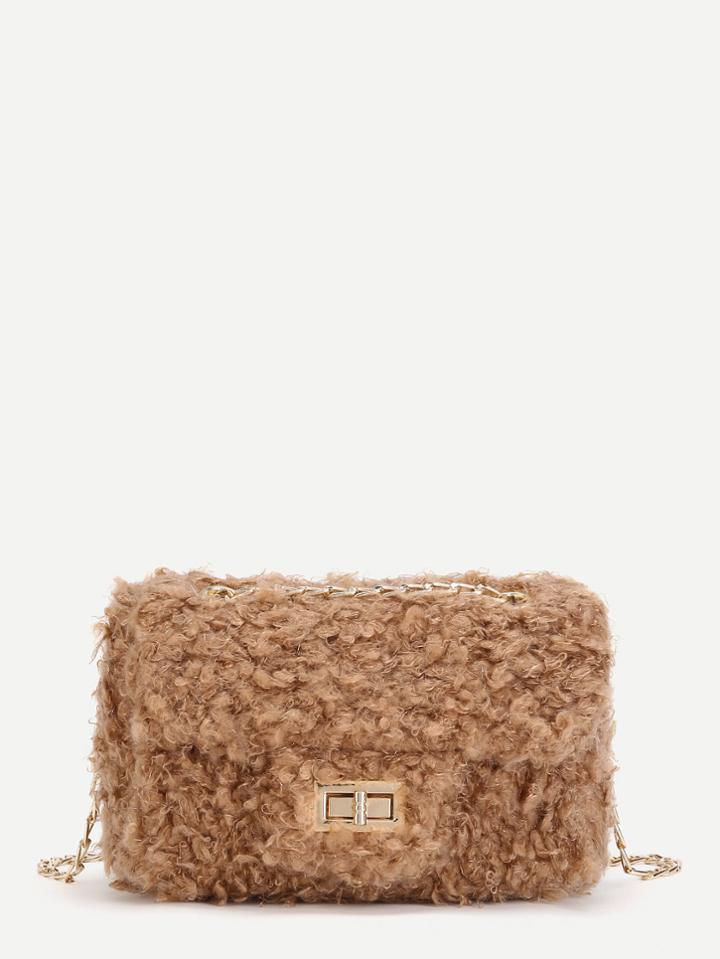Shein Faux Fur Crossbody Bag