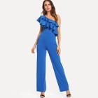Shein One Shoulder Layered Jumpsuit