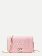 Shein Quilted Flap Crossbody Bag With Chain