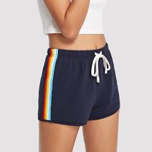 Shein Striped Side Drawstring Waist Shorts