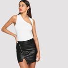 Shein Asymmetric Neck Tank Top