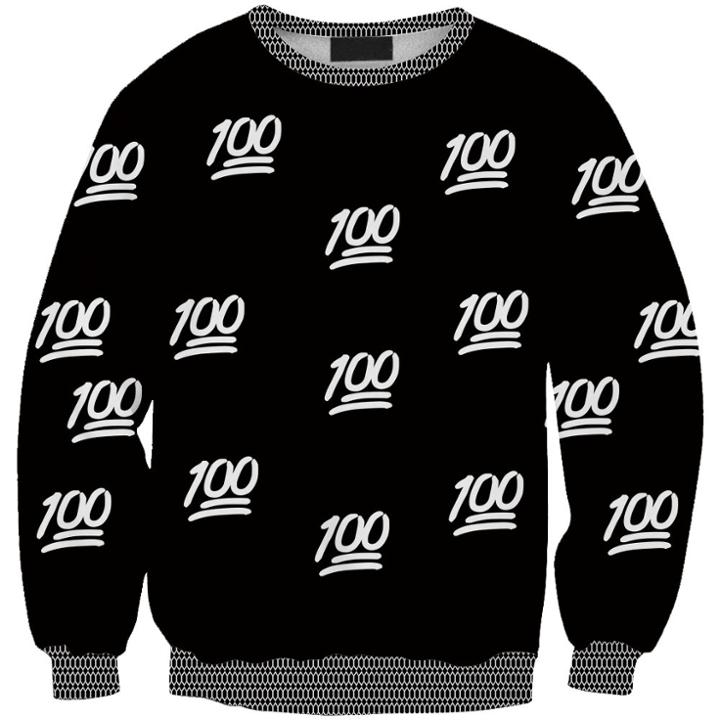 Shein 3d Digital Printing Sweatshirt