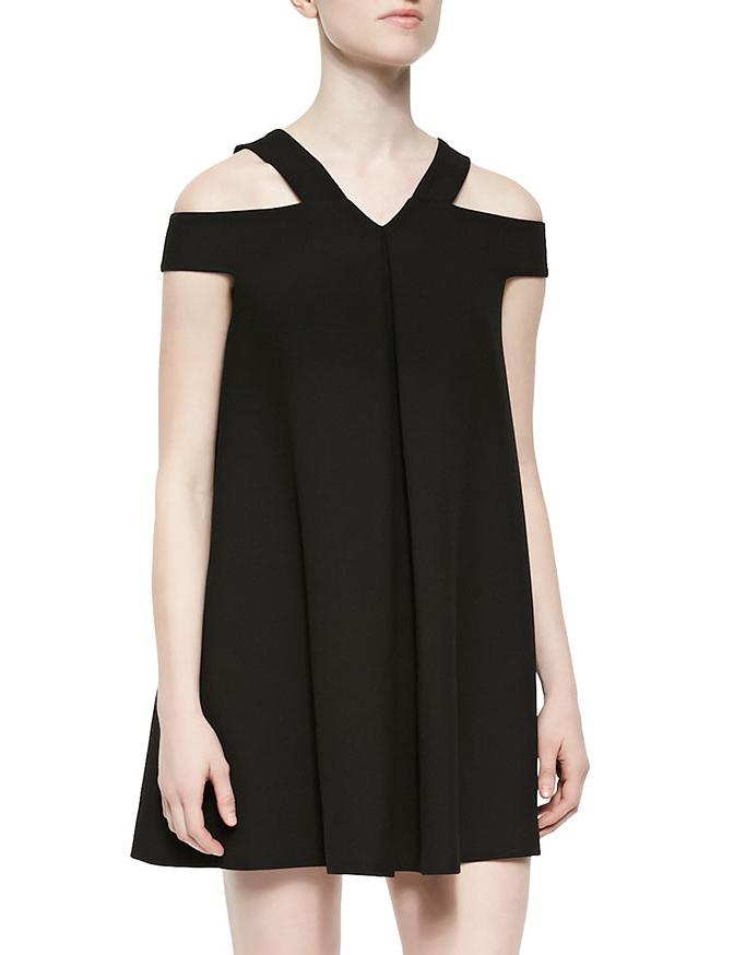 Shein Black Off The Shoulder Shift Dress