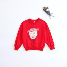 Shein Boys Letter & Figure Print Sweatshirt