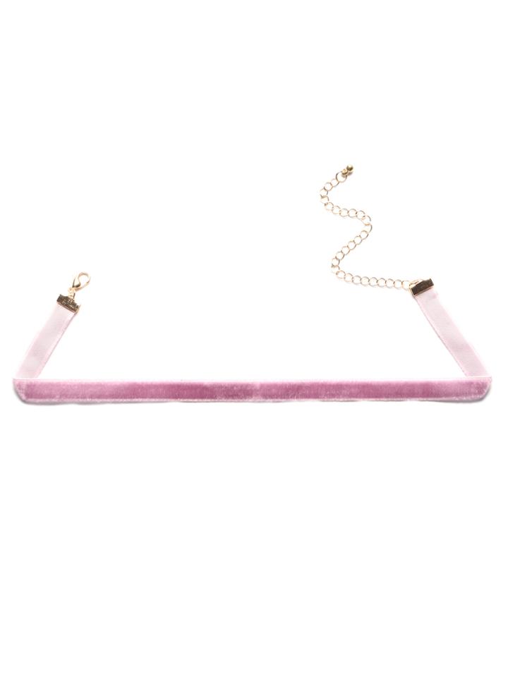 Shein Purple Velvet Choker Necklace