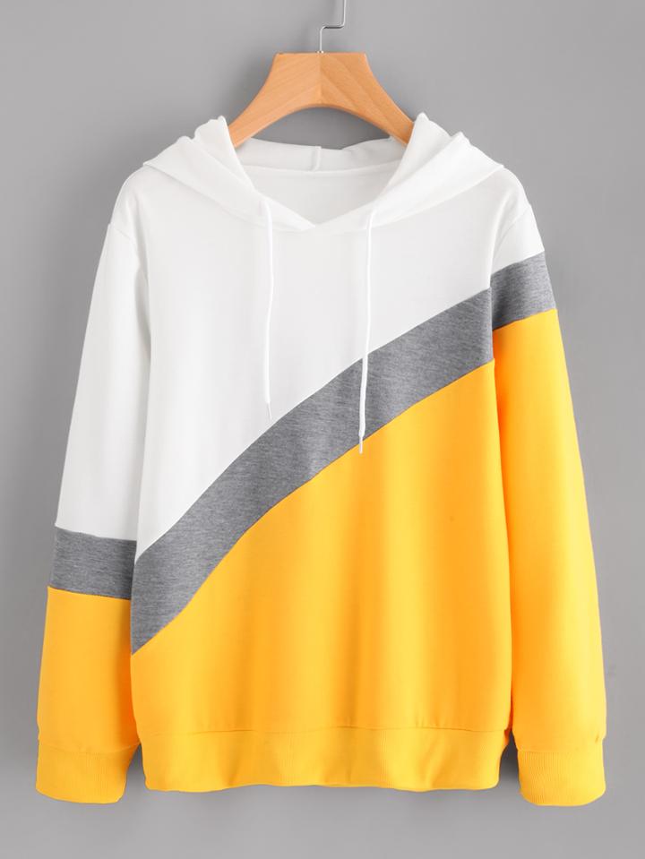 Shein Color Block Hoodie