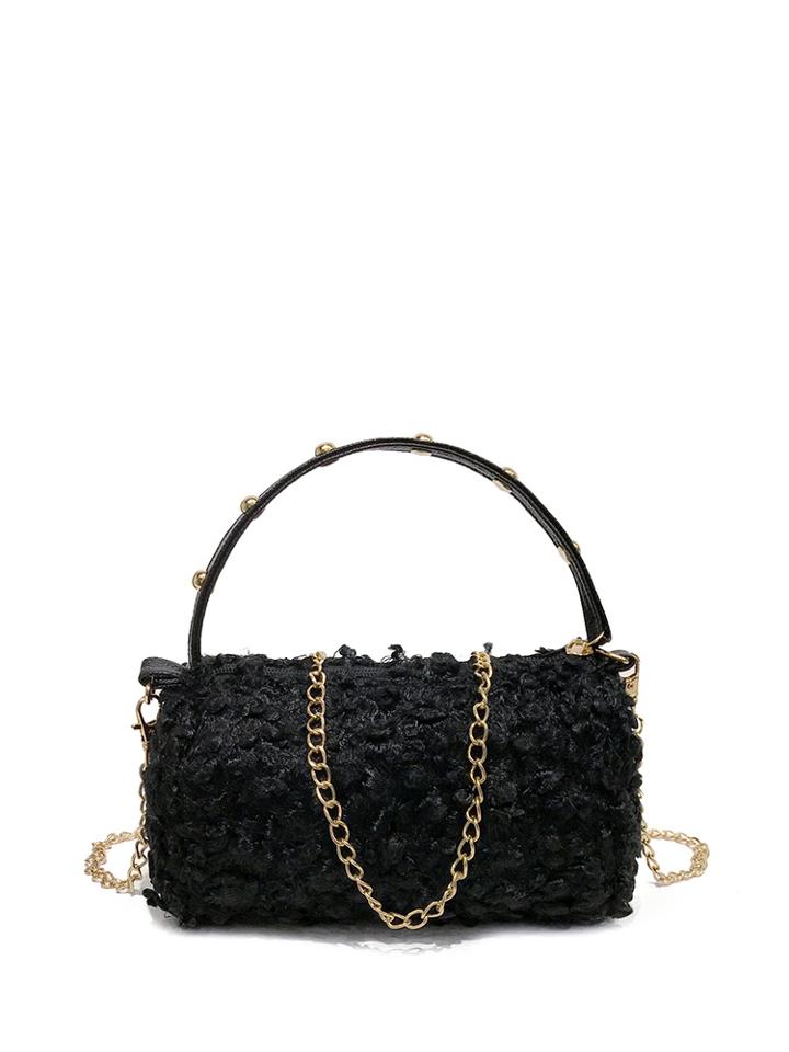 Shein Faux Fur Duffle Shoulder Bag