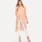 Shein Overlay Front High Low Top