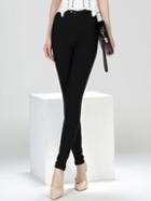 Shein Black Slim High Waist Pant