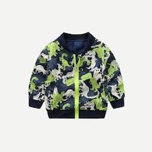 Shein Toddler Boys Dinosaur Print Jacket