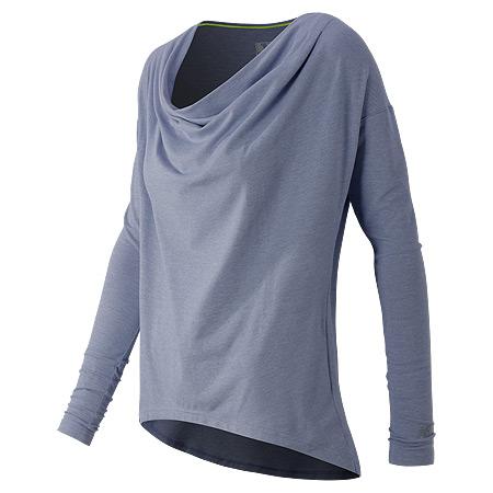 New Balance Draped Layer Long Sleeve Top - Women's