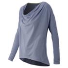 New Balance Draped Layer Long Sleeve Top - Women's