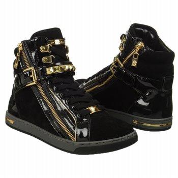 Michael Michael Kors Women's Glam Studded High Top Shoes (black/black)
