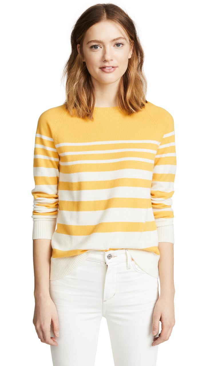Chinti And Parker Increasing Stripe Cashmere Sweater