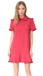 Red Valentino Collared Short Sleeve Dress