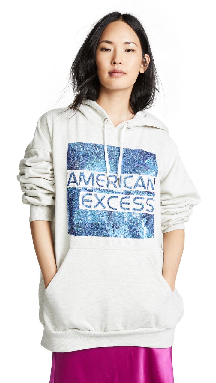 Ashish American Excess Sequin Logo Hoodie