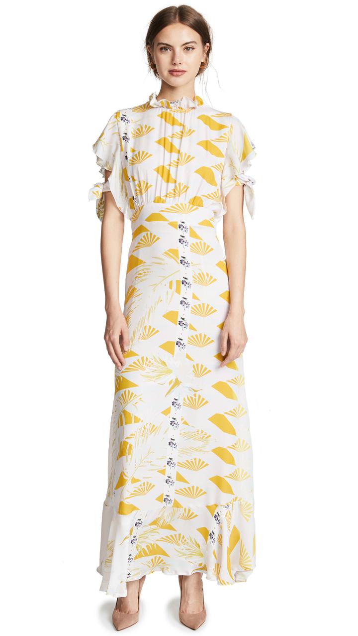 Cynthia Rowley Talia Printed Silk Dress