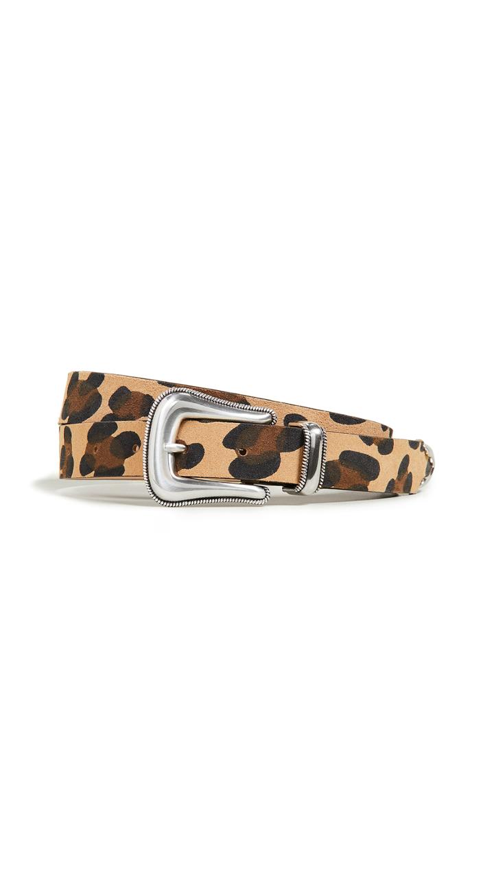 B Low The Belt Wilder Suede Leopard Belt