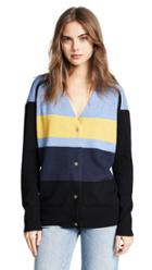 Zero Maria Cornejo Stripe Cashmere Cardigan