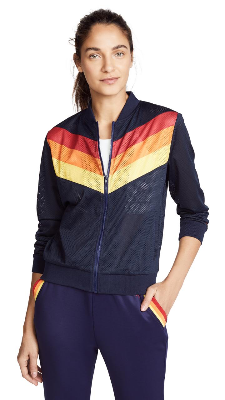 Perfect Moment Chevron Mesh Jacket