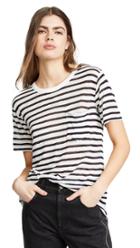 Alexanderwang T Classic Stripe Slub Jersey Tee