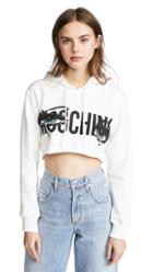 Moschino Crying Eyes Cropped Hoodie