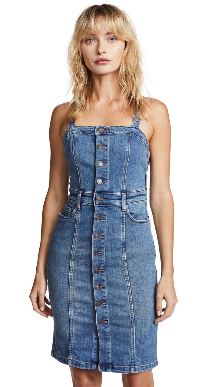 Free People Denim Front Jumper