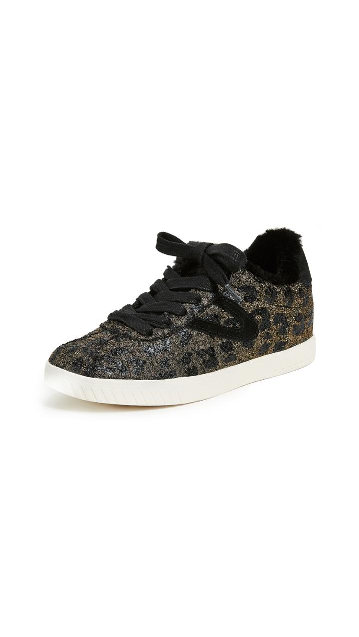 Tretorn Callie Lace Up Metallic Sneakers