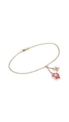 What Goes Around Comes Around Chanel Red Gold Camellia Bracelet