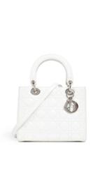 What Goes Around Comes Around Dior White Patent Lady Dior Small Bag